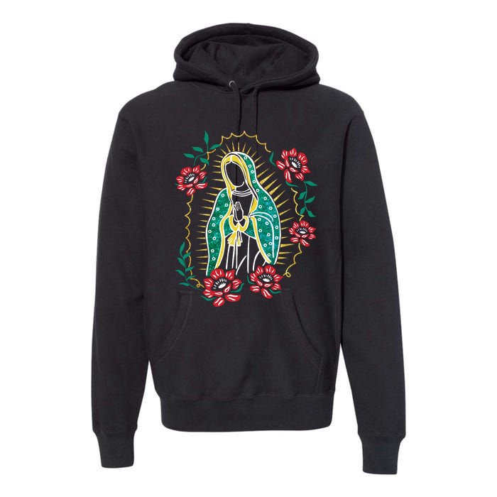 Virgen De Guadalupe Premium Hoodie