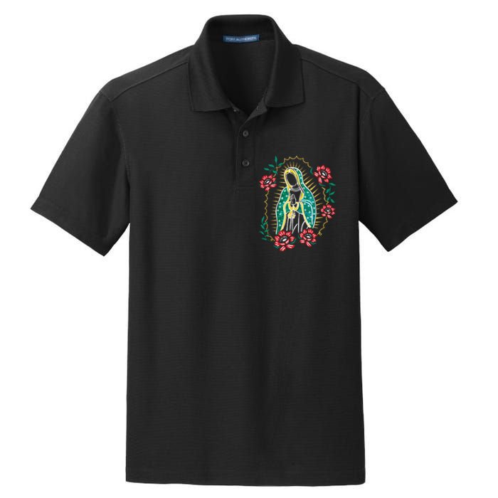 Virgen De Guadalupe Dry Zone Grid Polo