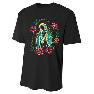 Virgen De Guadalupe Performance Sprint T-Shirt