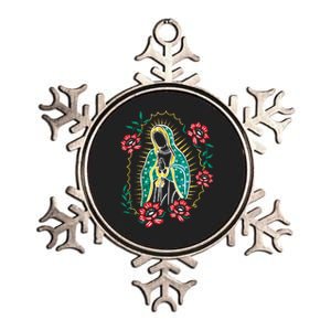 Virgen De Guadalupe Metallic Star Ornament