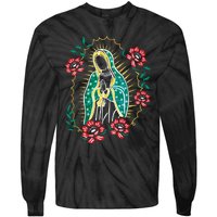 Virgen De Guadalupe Tie-Dye Long Sleeve Shirt