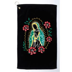 Virgen De Guadalupe Platinum Collection Golf Towel