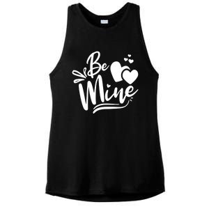 Valentine's Day Graphic Be Mine Hearts Cute Gift Ladies PosiCharge Tri-Blend Wicking Tank