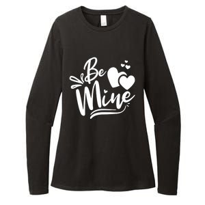 Valentine's Day Graphic Be Mine Hearts Cute Gift Womens CVC Long Sleeve Shirt