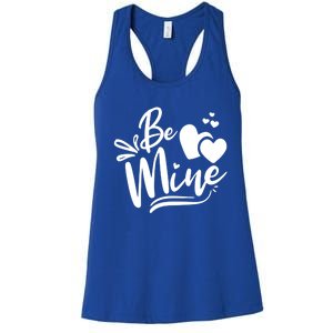 Valentine's Day Graphic Be Mine Hearts Cute Gift Women's Racerback Tank