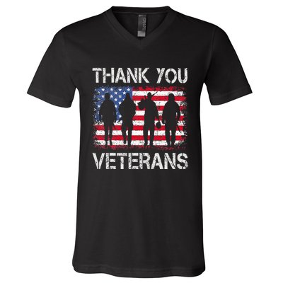 Veterans Day Gifts Thank You Veterans Proud V-Neck T-Shirt