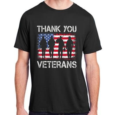 Veterans Day Gifts Thank You Veterans Proud Adult ChromaSoft Performance T-Shirt