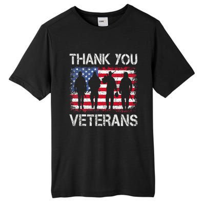 Veterans Day Gifts Thank You Veterans Proud Tall Fusion ChromaSoft Performance T-Shirt