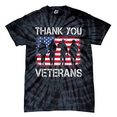 Veterans Day Gifts Thank You Veterans Proud Tie-Dye T-Shirt