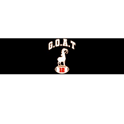 Vintage Distressed Goat 12 Football Bumper Sticker