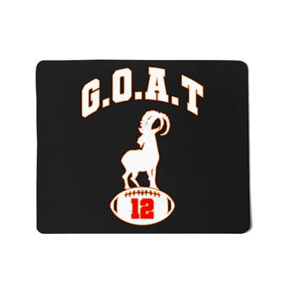 Vintage Distressed Goat 12 Football Mousepad