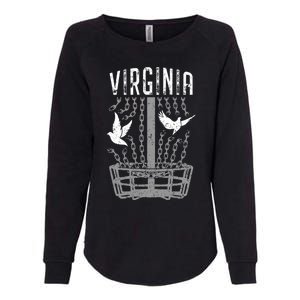 Virginia Disc Golf Player Breaking Chains Birdie Gift Womens California Wash Sweatshirt