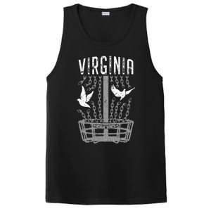 Virginia Disc Golf Player Breaking Chains Birdie Gift PosiCharge Competitor Tank