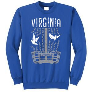 Virginia Disc Golf Player Breaking Chains Birdie Gift Sweatshirt