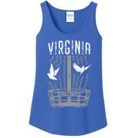 Virginia Disc Golf Player Breaking Chains Birdie Gift Ladies Essential Tank