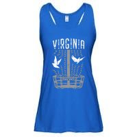 Virginia Disc Golf Player Breaking Chains Birdie Gift Ladies Essential Flowy Tank