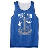 Virginia Disc Golf Player Breaking Chains Birdie Gift Mesh Reversible Basketball Jersey Tank