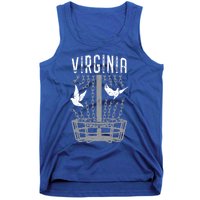 Virginia Disc Golf Player Breaking Chains Birdie Gift Tank Top