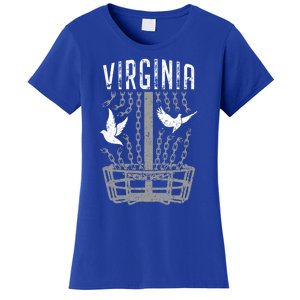 Virginia Disc Golf Player Breaking Chains Birdie Gift Women's T-Shirt