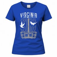 Virginia Disc Golf Player Breaking Chains Birdie Gift Women's T-Shirt