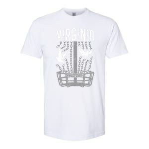 Virginia Disc Golf Player Breaking Chains Birdie Gift Softstyle CVC T-Shirt