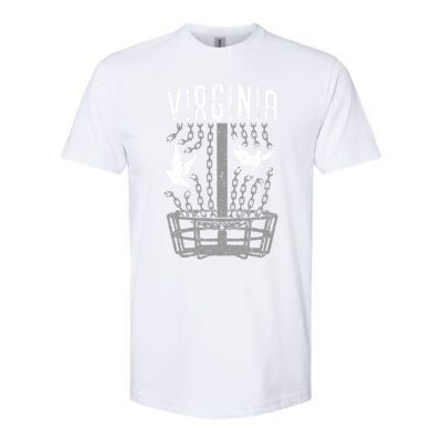 Virginia Disc Golf Player Breaking Chains Birdie Gift Softstyle CVC T-Shirt