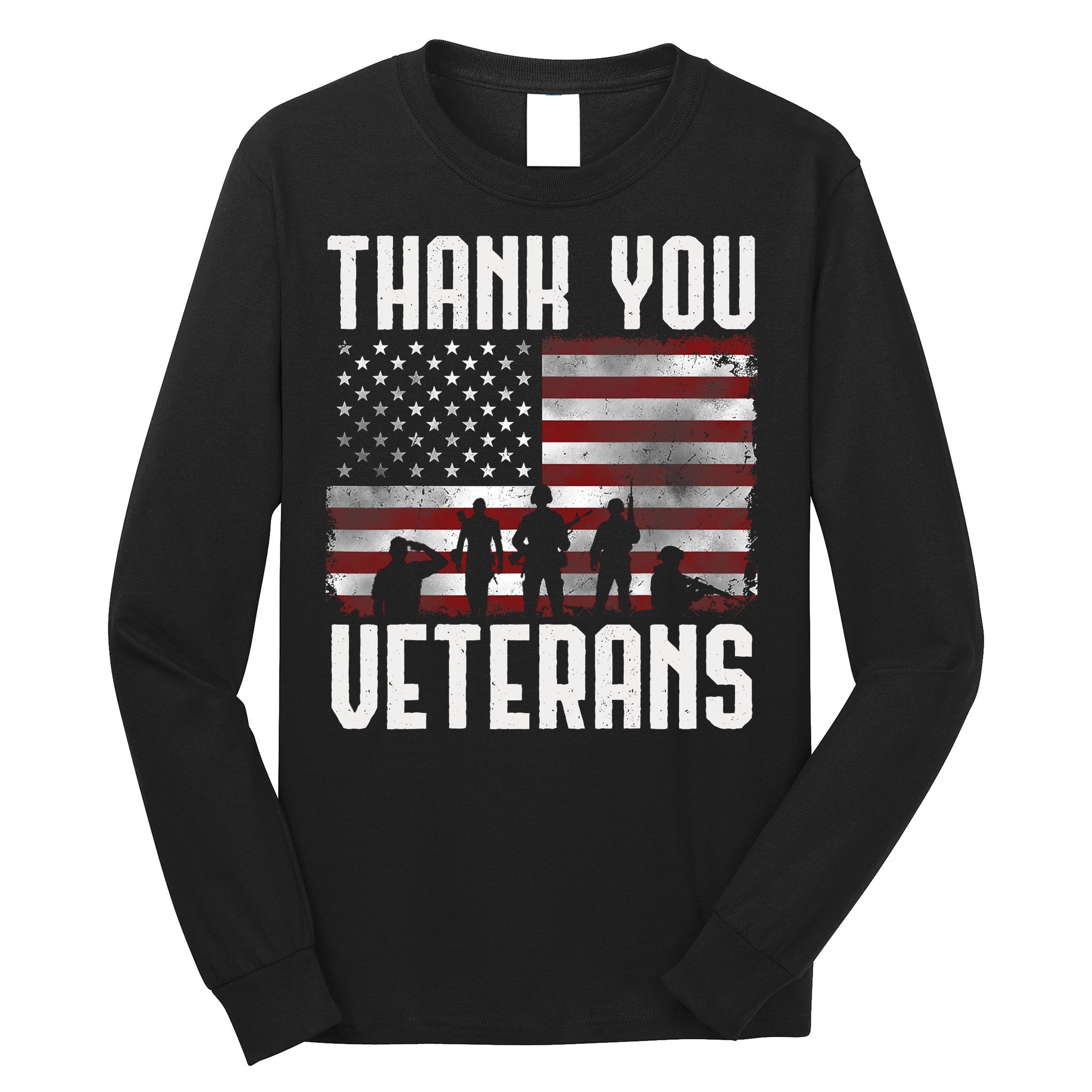 Veterans Day Gifts Thank You Veterans Proud Long Sleeve Shirt