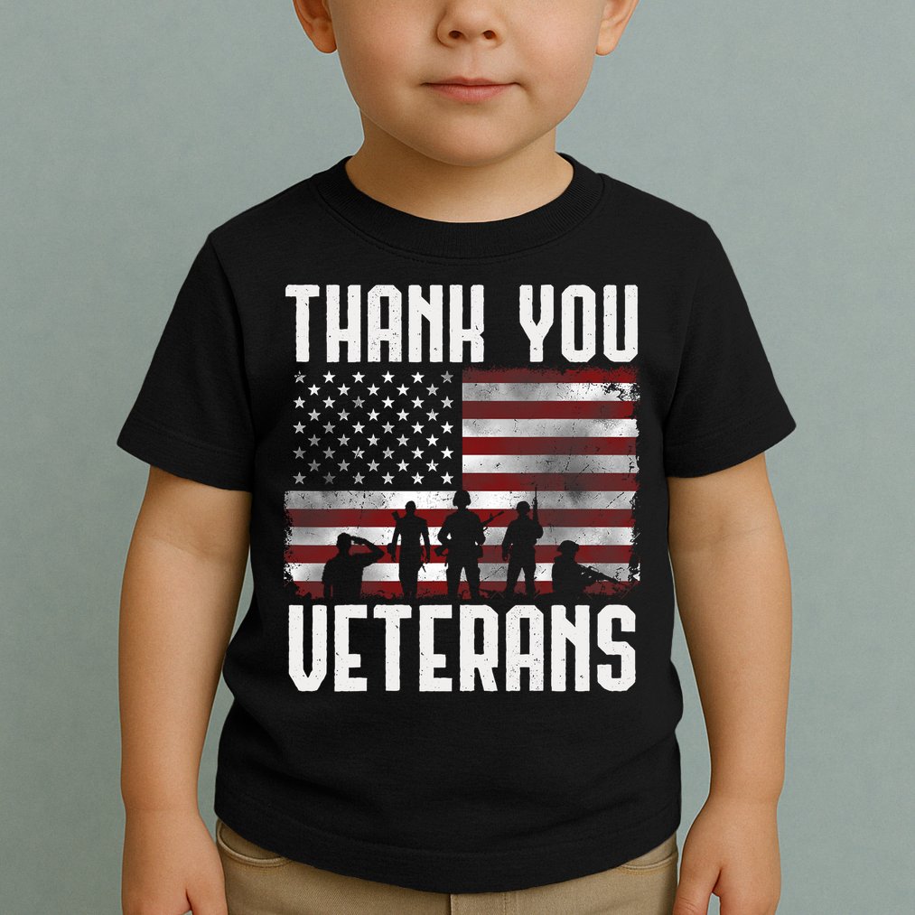 Veterans Day Gifts Thank You Veterans Proud Toddler T-Shirt