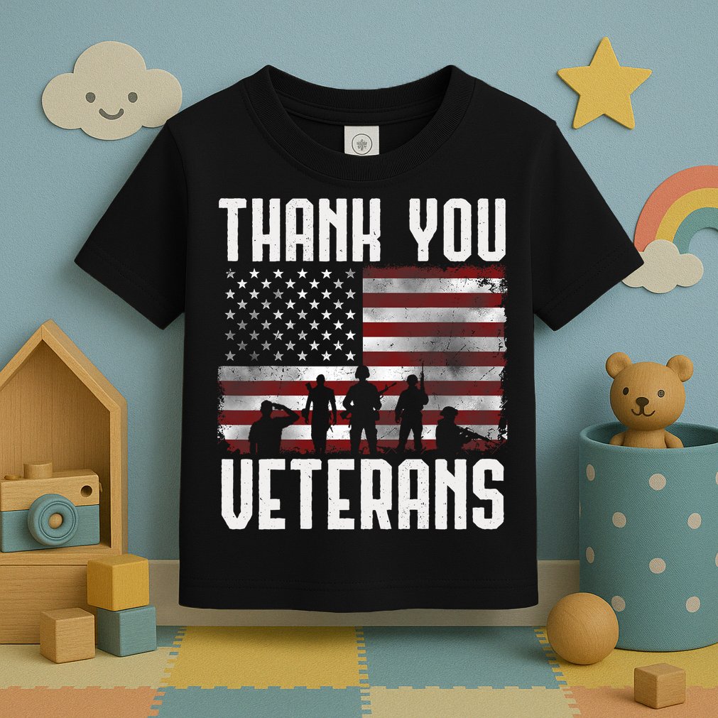 Veterans Day Gifts Thank You Veterans Proud Toddler T-Shirt
