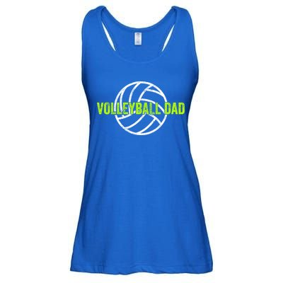 Volleyball Dad Gift For Father From Daughter Volleyball Cool Gift Ladies Essential Flowy Tank