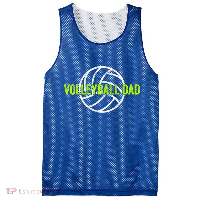 Volleyball Dad Gift For Father From Daughter Volleyball Cool Gift Mesh Reversible Basketball Jersey Tank