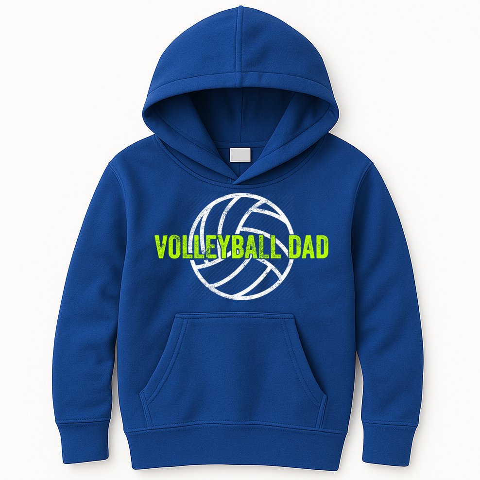 Volleyball Dad Gift For Father From Daughter Volleyball Cool Gift Kids Hoodie