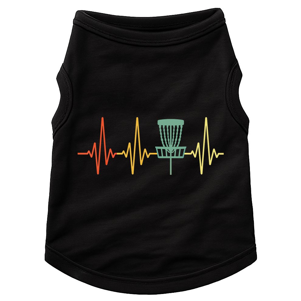 Vintage Disc Golf Retro Heartbeat Gift Disc Golf Funny Gift Doggie Tank