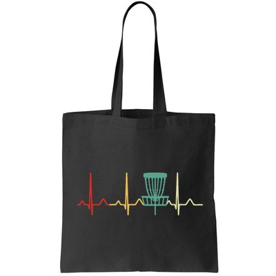 Vintage Disc Golf Retro Heartbeat Gift Disc Golf Bag