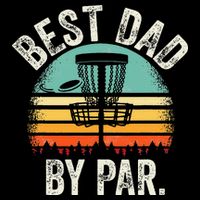 Vintage Disc Golf Dad Gift - Best Dad By Par Disk Golf Bucket Hat