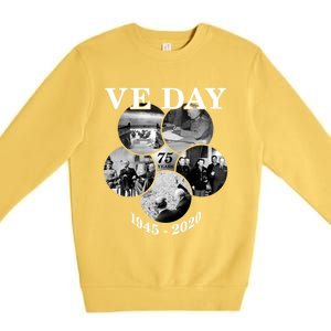 Ve Day Gift 75th Anniversary (5) Funny Gift Premium Crewneck Sweatshirt