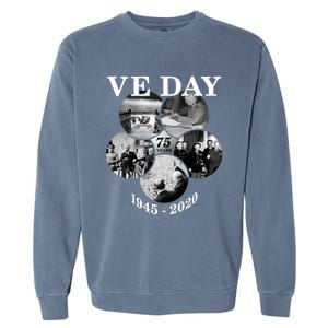 Ve Day Gift 75th Anniversary (5) Funny Gift Garment-Dyed Sweatshirt