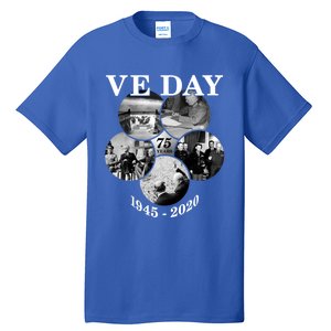 Ve Day Gift 75th Anniversary (5) Funny Gift Tall T-Shirt