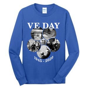 Ve Day Gift 75th Anniversary (5) Funny Gift Tall Long Sleeve T-Shirt