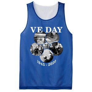 Ve Day Gift 75th Anniversary (5) Funny Gift Mesh Reversible Basketball Jersey Tank