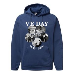 Ve Day Gift 75th Anniversary (5) Funny Gift Performance Fleece Hoodie