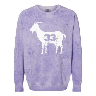 Vintage Distressed GOAT 33 Apparel Colorblast Crewneck Sweatshirt