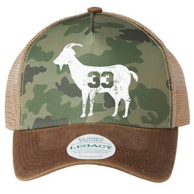 Vintage Distressed GOAT 33 Apparel Legacy Tie Dye Trucker Hat