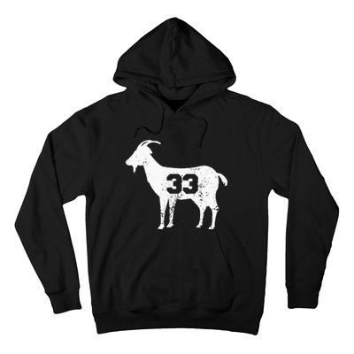 Vintage Distressed GOAT 33 Apparel Hoodie