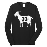 Vintage Distressed GOAT 33 Apparel Long Sleeve Shirt