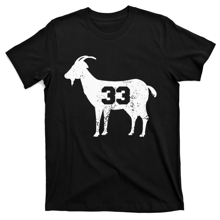 Vintage Distressed GOAT 33 Apparel T-Shirt