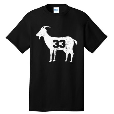 Vintage Distressed GOAT 33 Apparel Tall T-Shirt