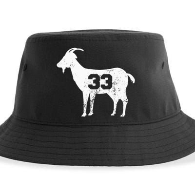 Vintage Distressed GOAT 33 Apparel Sustainable Bucket Hat