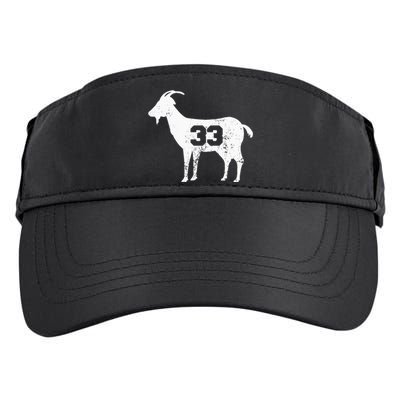 Vintage Distressed GOAT 33 Apparel Adult Drive Performance Visor