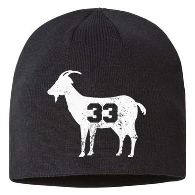 Vintage Distressed GOAT 33 Apparel Sustainable Beanie